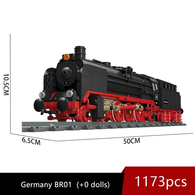 Steam Train Locomotive BRO1, DB, Modular Brick, 59004 