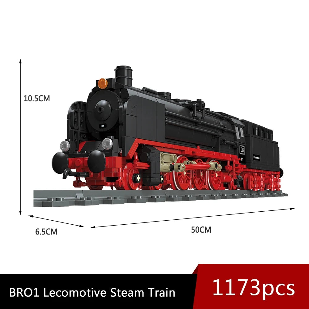 Steam Train Locomotive BRO1, DB, Modular Brick, 59004 