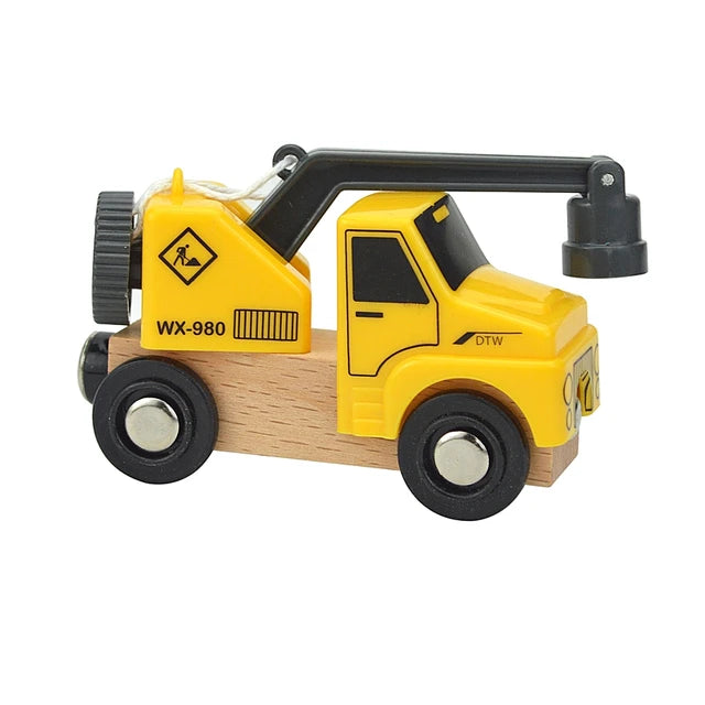 Elektrisches Eisenbahnschienenspielzeug aus Holz für Kinder 