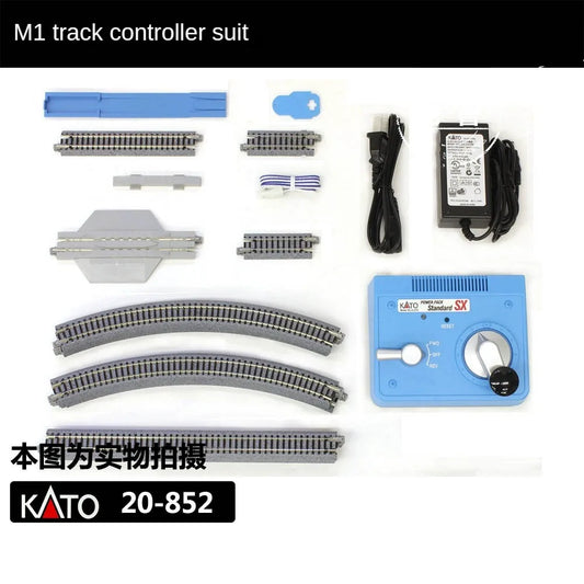 KATO starter box, without rolling stock, N scale rails, analog transformer 