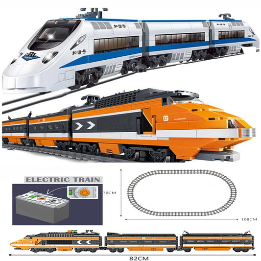 Batteriebetriebene elektrische Spielzeugeisenbahn, baubar 