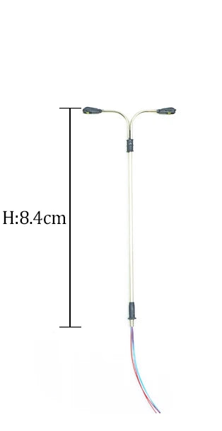 Lot de lampadaires en métal, 10 pièces, modèle réduit, éclairage rw, chemin de fer, chemin de fer, chemin de fer, bâtiment, chemin de fer, chemin de fer, table, diorama