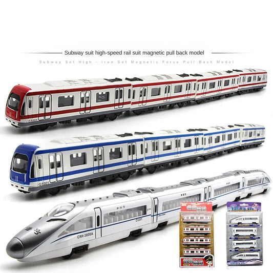 Children's high-speed subway toy train 