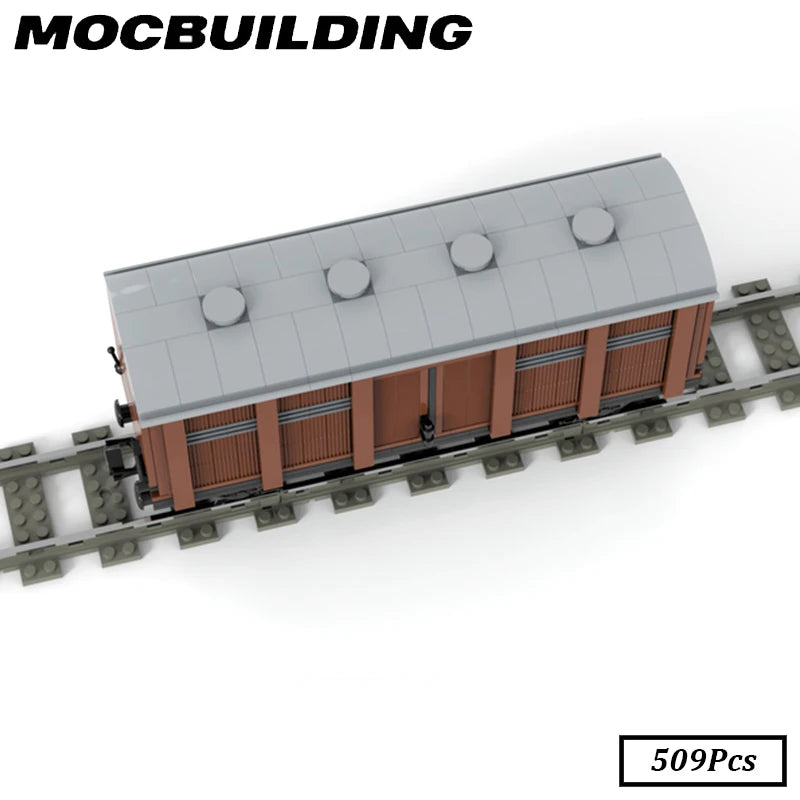 Wagon couvert et wagon plat, Construction MOC