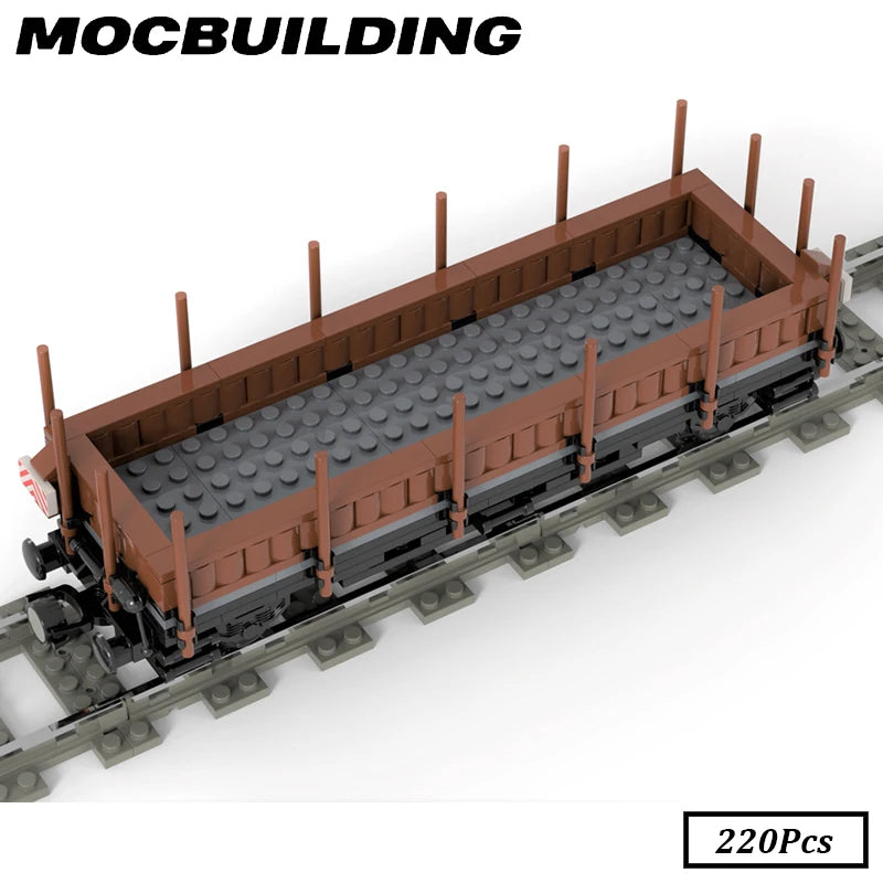 Wagon couvert et wagon plat, Construction MOC