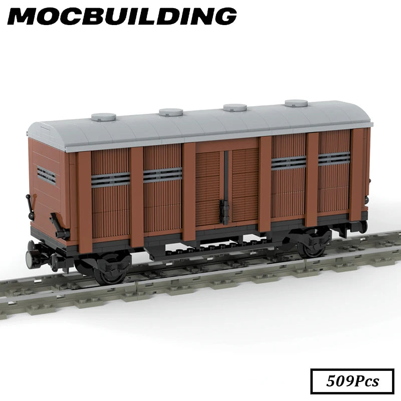 Wagon couvert et wagon plat, Construction MOC