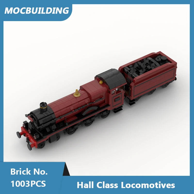 Hall Class GWR Locomotive Olton-Hall, Steam Model, MOC 