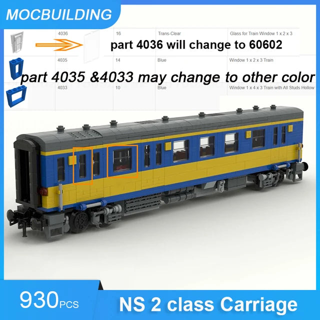 NS voiture voyageur, MOC