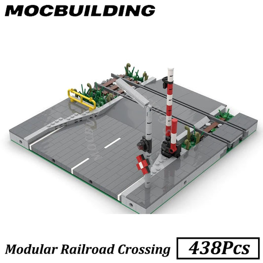 Railway Crossing, MOC Brick Toys 