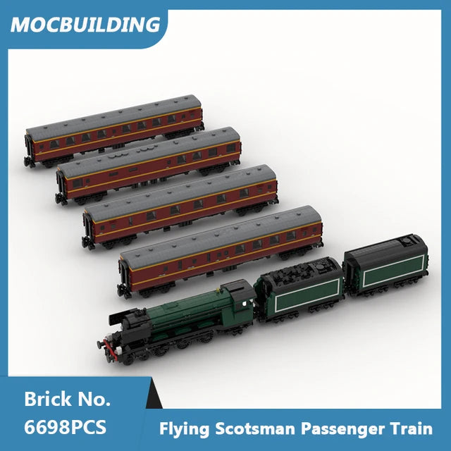 Passenger Train, UK type, MOC Assembled Bricks 