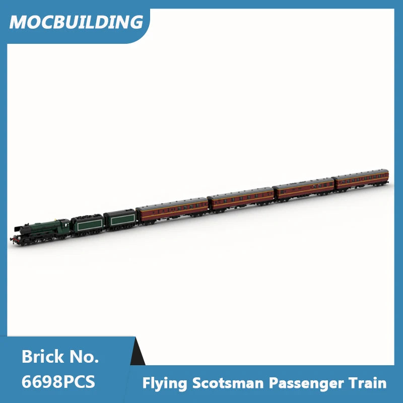 Passenger Train, UK type, MOC Assembled Bricks 