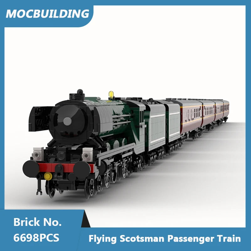 Passenger Train, UK type, MOC Assembled Bricks 