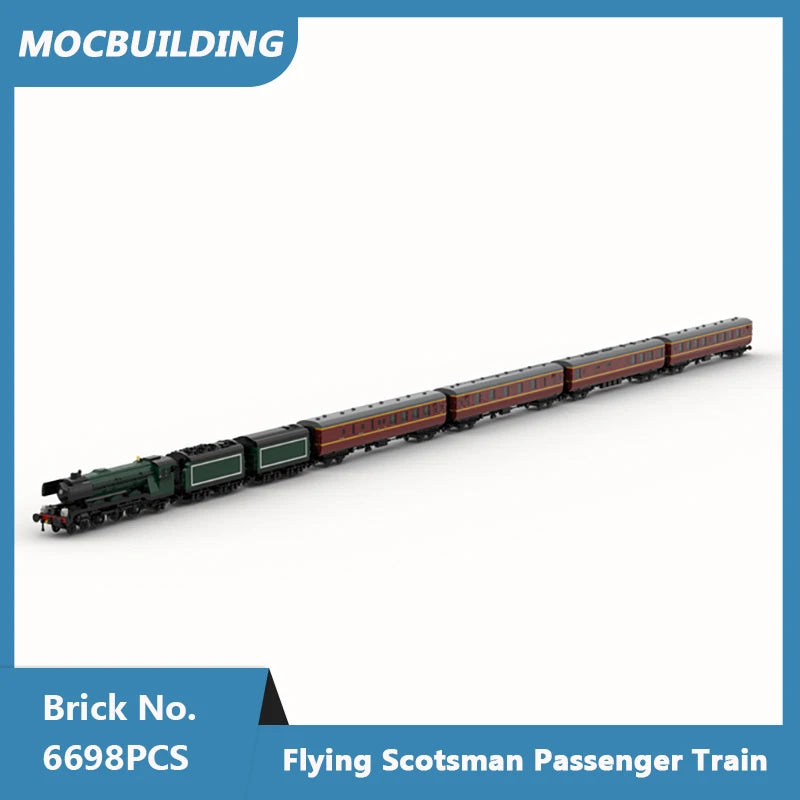 Passenger Train, UK type, MOC Assembled Bricks 