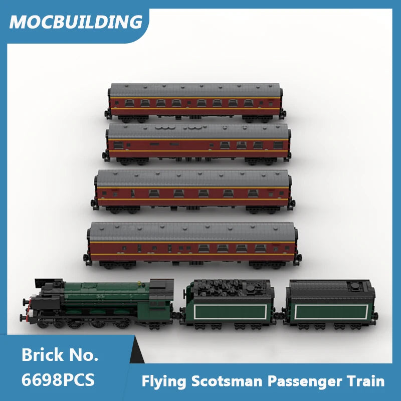 Passenger Train, UK type, MOC Assembled Bricks 