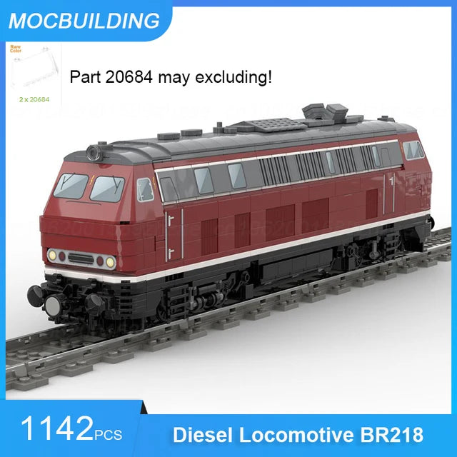 Diesel Locomotive, Briques à assembler soi-même, DB, BR218, BR132, BR118