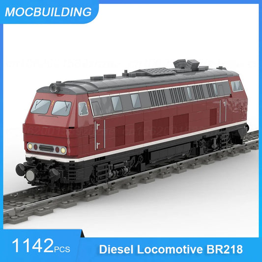 Diesel Locomotive, DIY Bricks, DB, BR218, BR132, BR118 