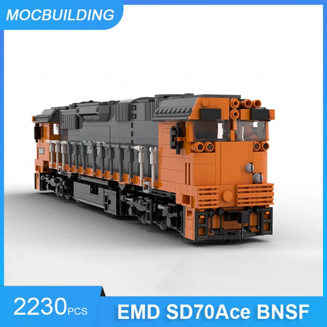 Orange VLine N, modèle de train, briques à assembler MOC