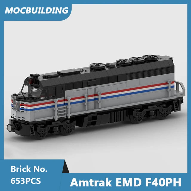 Corail passenger car, 1st class train model, DIY MOC assembled bricks 