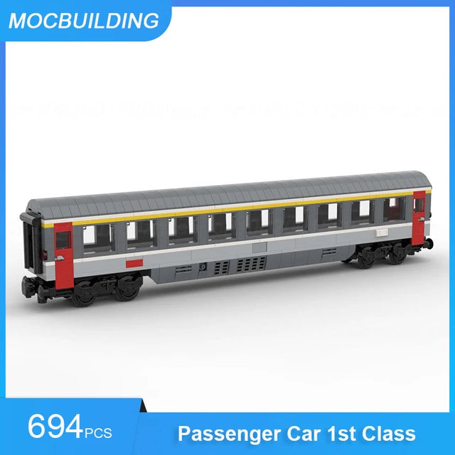 Voiture voyageur Corail, modèle de train de 1ère classe, briques assemblées bricolage MOC