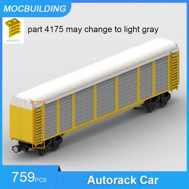 Cattle wagon, self-assembly bricks MOC 