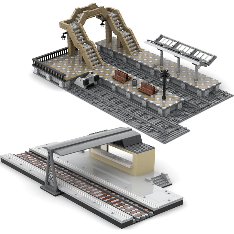 Bahnsteige, MOC-Bau 