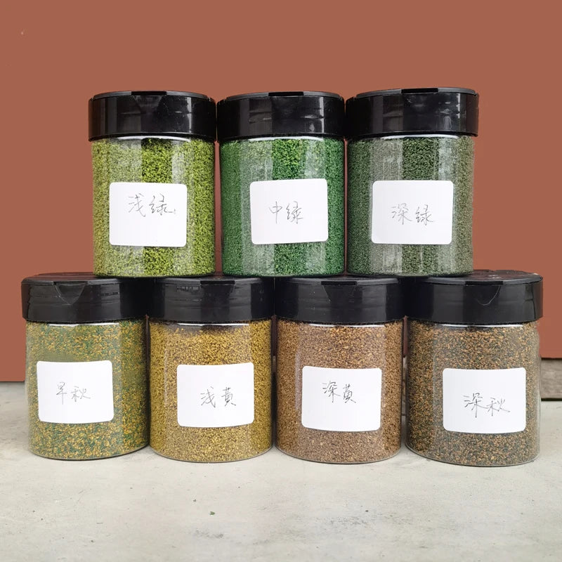 Flocking in pot, foliage, tree powder, 160m bottle, 1-2mm 