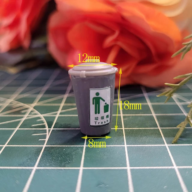 Mini Trash Can, H0-N Scale 