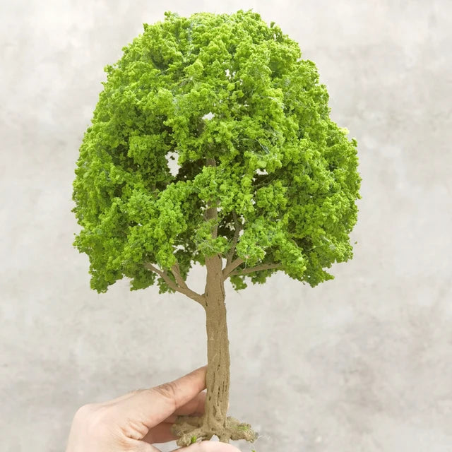 Modelo Miniatura de Árbol Verde en Alambre 12cm 