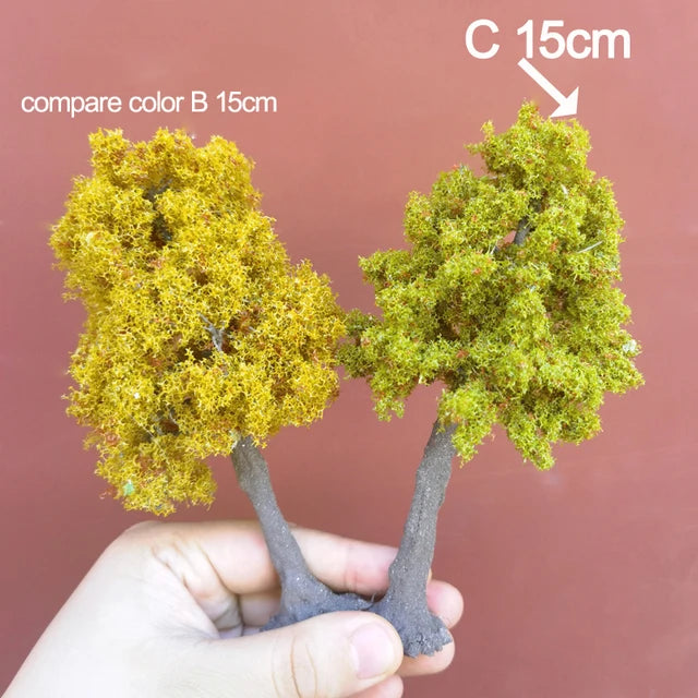 Modelo Miniatura de Árbol Verde en Alambre 12cm 