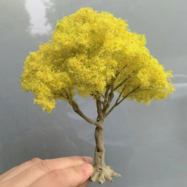 Modelo Miniatura de Árbol Verde en Alambre 12cm 