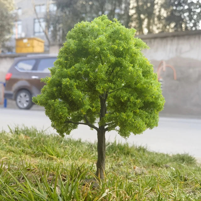 Modelo Miniatura de Árbol Verde en Alambre 12cm 