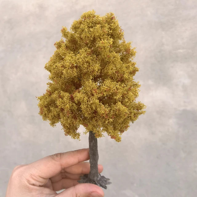 Modelo Miniatura de Árbol Verde en Alambre 12cm 