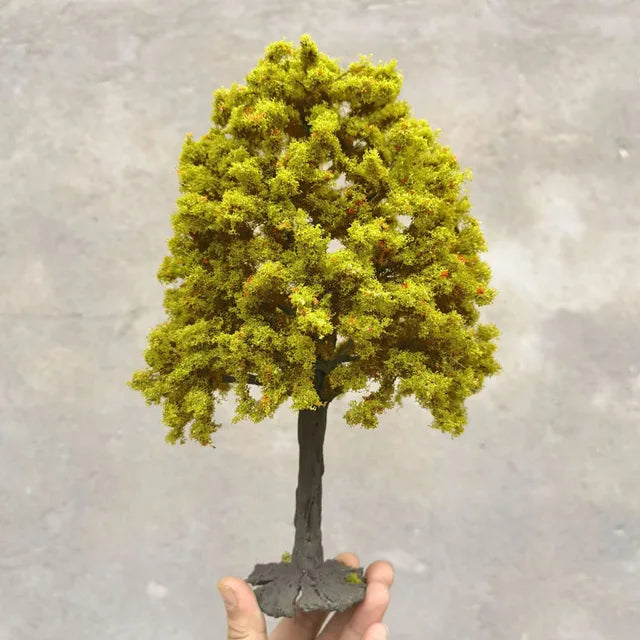 Modelo Miniatura de Árbol Verde en Alambre 12cm 