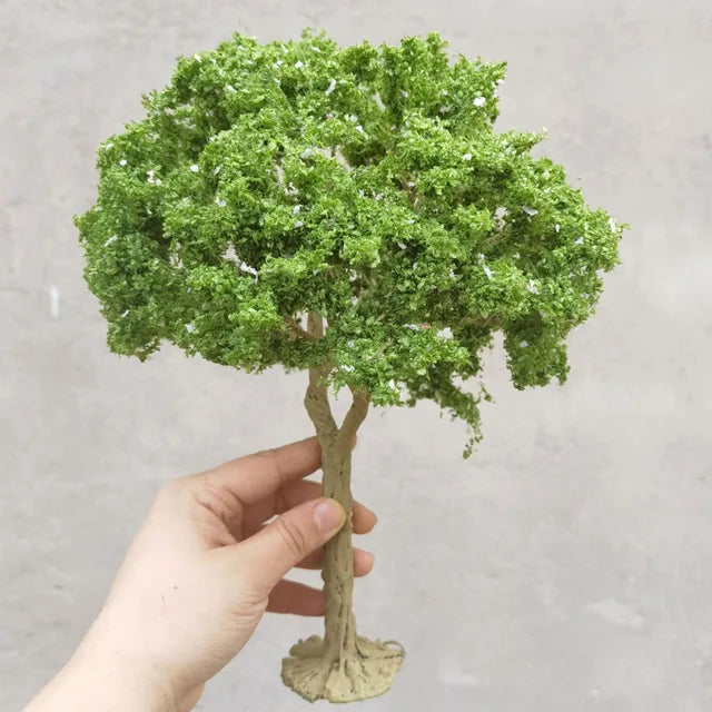 Modelo Miniatura de Árbol Verde en Alambre 12cm 