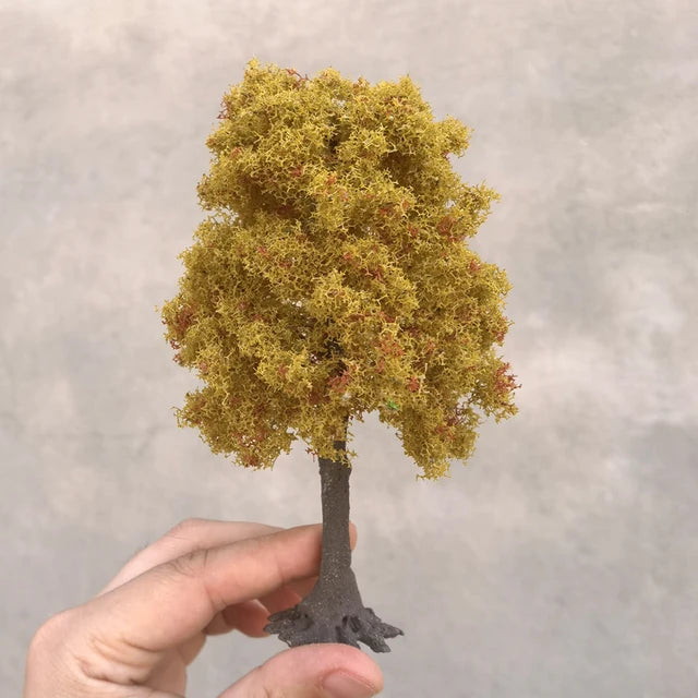 Modelo Miniatura de Árbol Verde en Alambre 12cm 