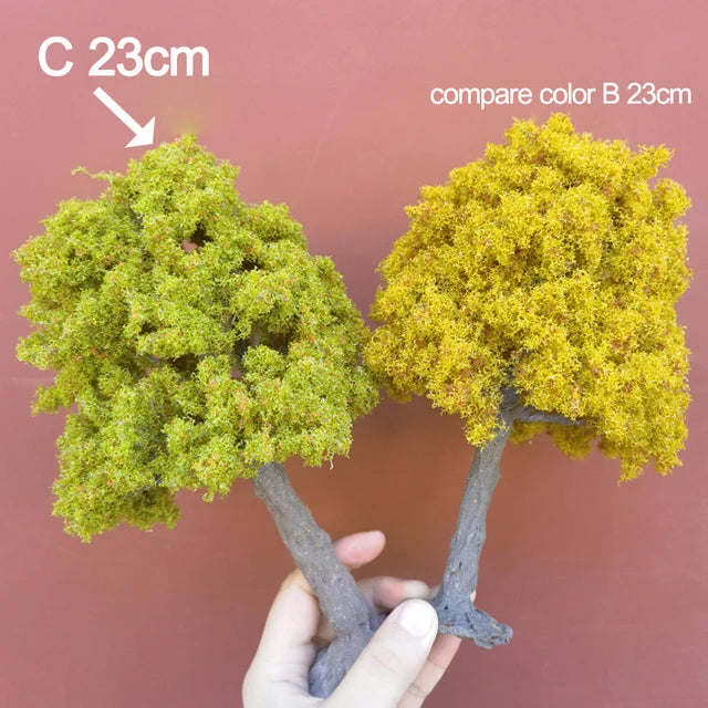 Modelo Miniatura de Árbol Verde en Alambre 12cm 