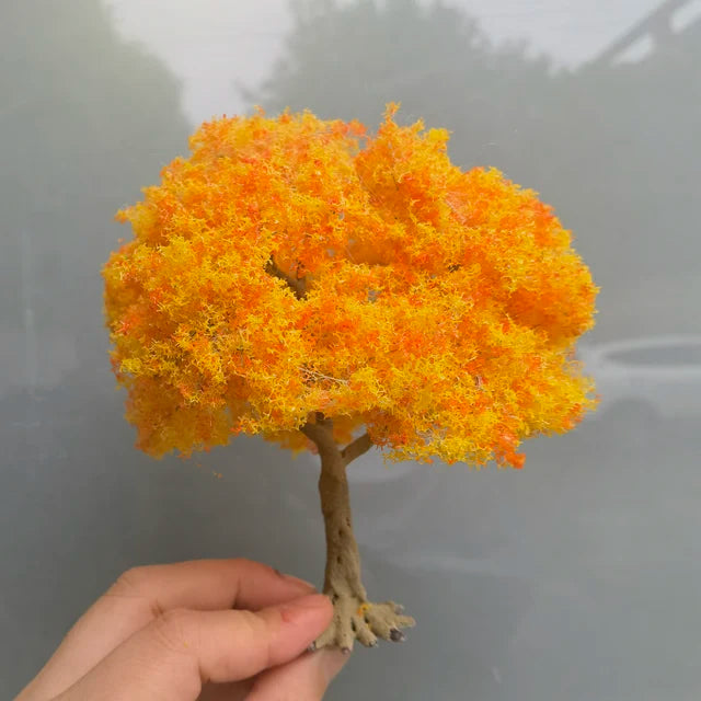 Modelo Miniatura de Árbol Verde en Alambre 12cm 