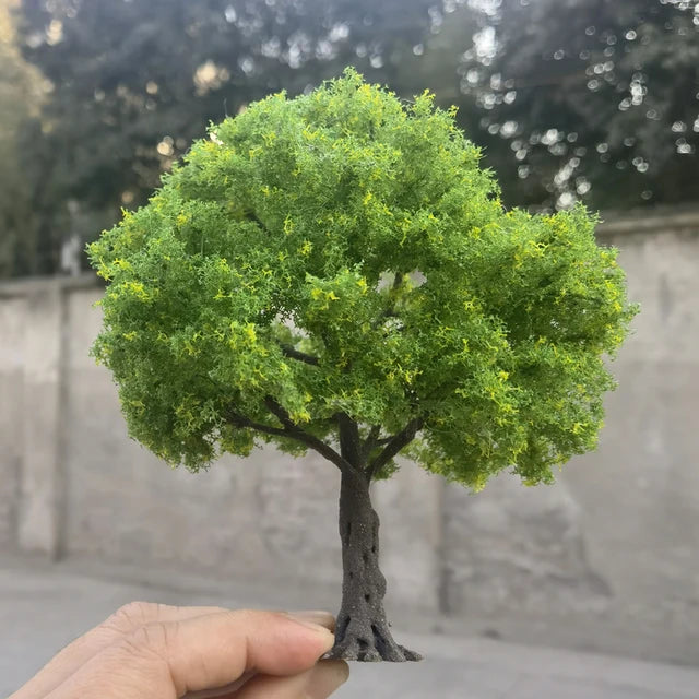 Modelo Miniatura de Árbol Verde en Alambre 12cm 