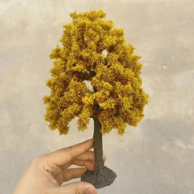 Modelo Miniatura de Árbol Verde en Alambre 12cm 