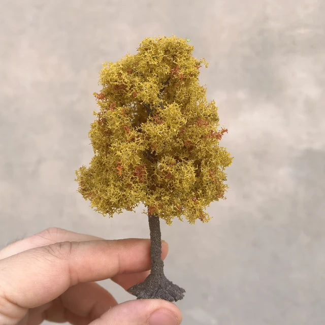 Modelo Miniatura de Árbol Verde en Alambre 12cm 