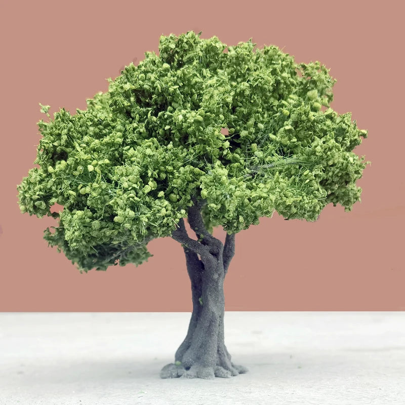 Modèle Miniature d'Arbre Vert en Fil de Fer de 12cm