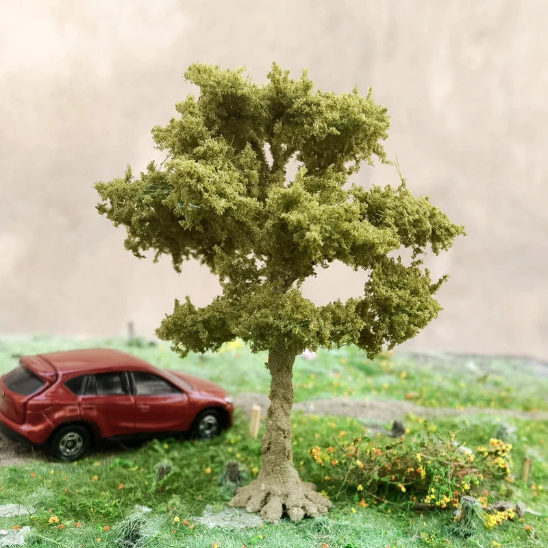 Modèle Miniature d'Arbre Vert en Fil de Fer de 12cm