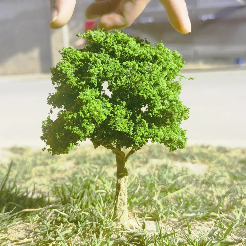 Miniature Model of Green Tree in Wire 12cm 