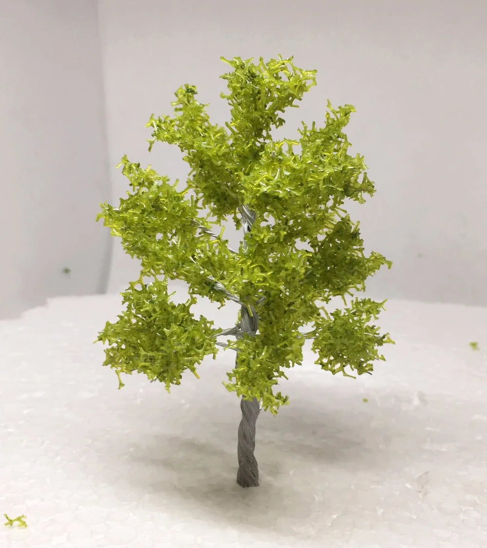 Green tree model, 12 cm, 5 pieces 