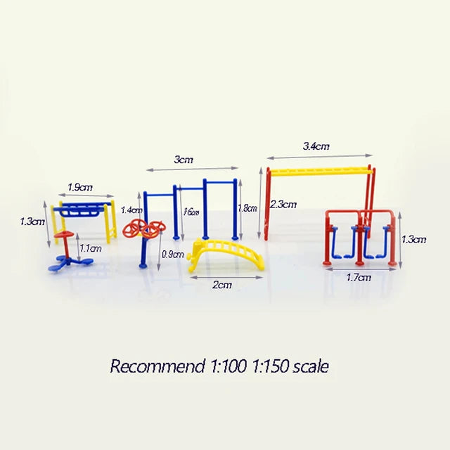 HO scale fitness equipment model 