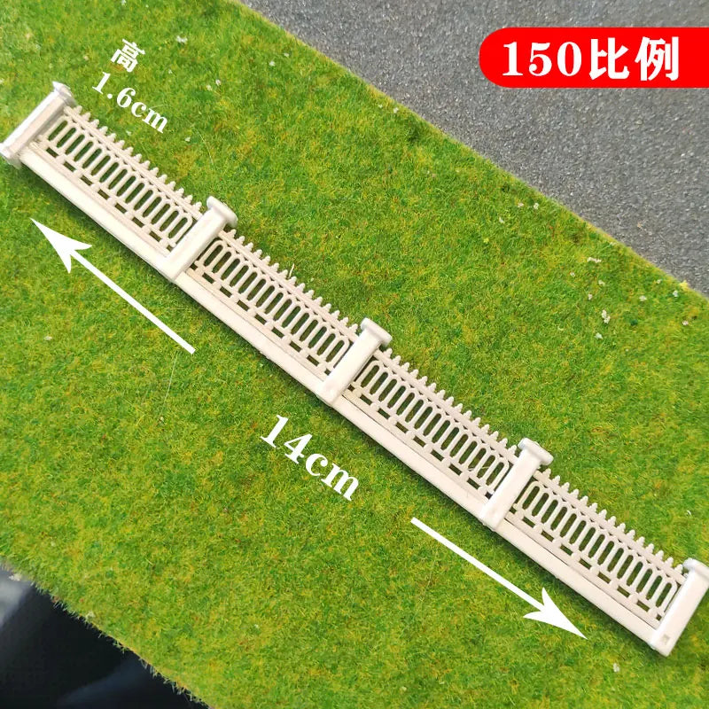 Modèle de clôture de construction clôture pour jardin, rambarde de maison, mur de clôture bricolage, échelle 1:150 N