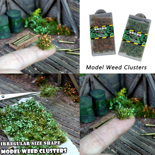 Weed Cluster Model Inventory Simulation Flower Model DIY Executive Military Scene Layout Garden Decoration For Ho Diorama 