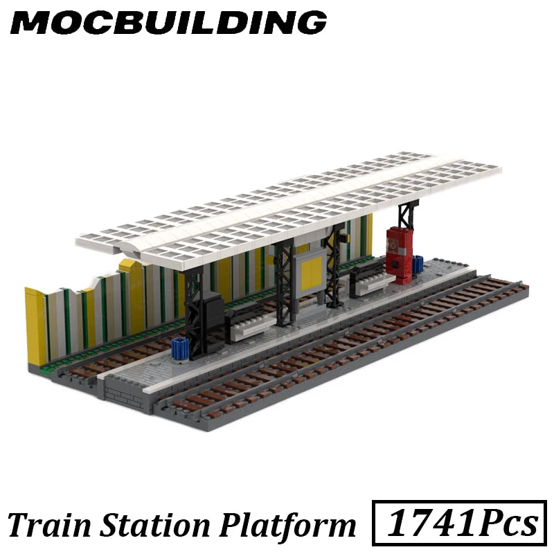 Plate-forme de station de train, construction MOC