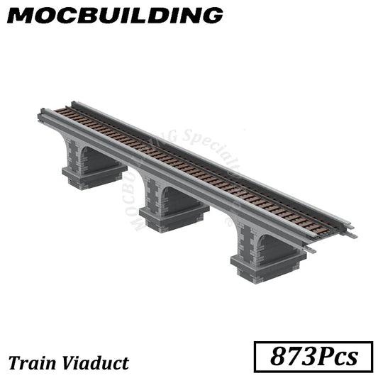 Train bridge and railway accessories, MOC 