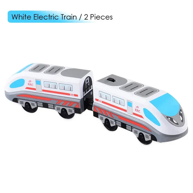 Elektronisches Motoreisenbahnmodell für Kinder, magnetische Eisenbahnschiene 